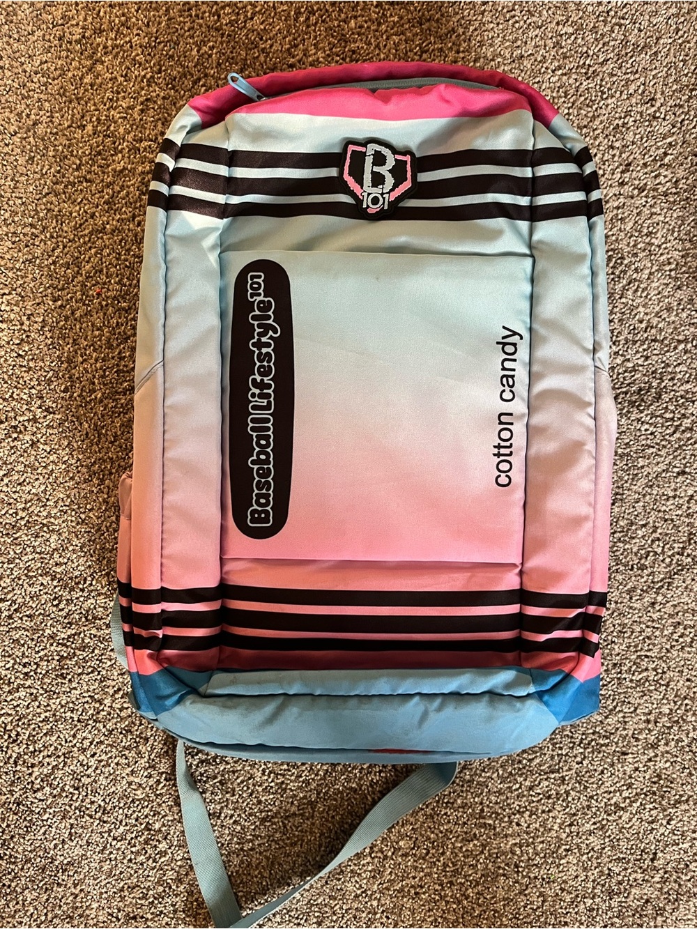 Baseball Lifestyle 101 B101 Backpack Cotton Candy